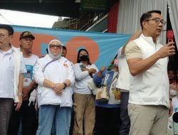 Cagub DKI Jakarta Ridwan Kamil Kampanye di Kapuk Cengkareng Jakarta Barat