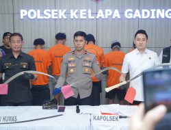 4 Pelaku Komplotan Begal di Lumpuhkan Polsek Kelapa Gading