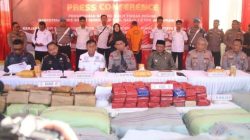 Sabu 80,5 kg, Ganja 1,3 ton dan 1 kg Kokain Siap Edar Digagalkan Polda Aceh