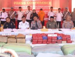 Sabu 80,5 kg, Ganja 1,3 ton dan 1 kg Kokain Siap Edar Digagalkan Polda Aceh