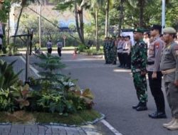 Polres Kepulauan Seribu Gelar Apel Pengamanan Idul Fitri Bersama TNI dan Instansi Terkait