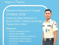 Layanan BRI Region 3 Padang Tetap Buka Mulai Senin, 23 Maret 2026