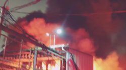 Pergudangan Miami di Tegal Alur Jakarta Barat Hangus Dilalap si Jago Merah.