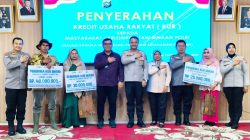 Kerjasama dengan Polda Sumbar, BRI BO Padang Panjang Serahkan KUR Mikro Ketahanan Pangan