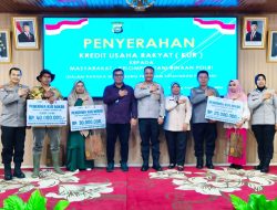 Kerjasama dengan Polda Sumbar, BRI BO Padang Panjang Serahkan KUR Mikro Ketahanan Pangan
