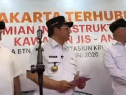 Hadiah HUT Kota Jakarta ke 499 Gubernur DKI Jakarta dan Menhub Resmikan Stasiun KRL JIS