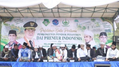 Peletakan Batu Pertama Ponpes Da’i Preneur Indonesia dan Pelantikan Pengurus IDMI Banten Masa Khidmah 2026–2031