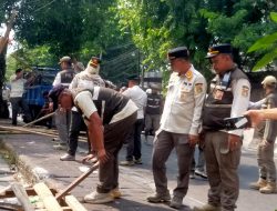 Sepuluh Pedagang Kaki Lima Diatas Trotoar Jalan Lorong Permai Koja Jakut Ditertibkan