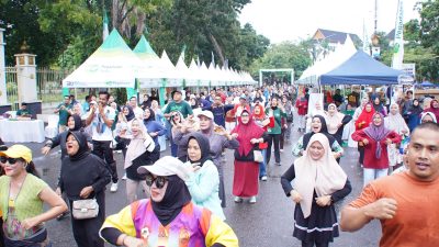 Bazar UMKM Gemilang Pegadaian Semarakkan Car Free Day Pekanbaru